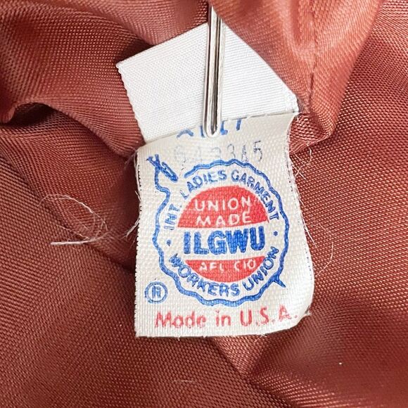 NWT Morton Myles The Warrens Vintage 1980s Bronze Satin Drop Waist Dress Size 8 - Picture 11 of 15